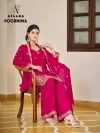 Poornima By Afsana Chinon Beads Work Readymade Salwar Kameez 